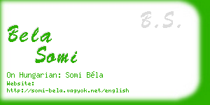 bela somi business card